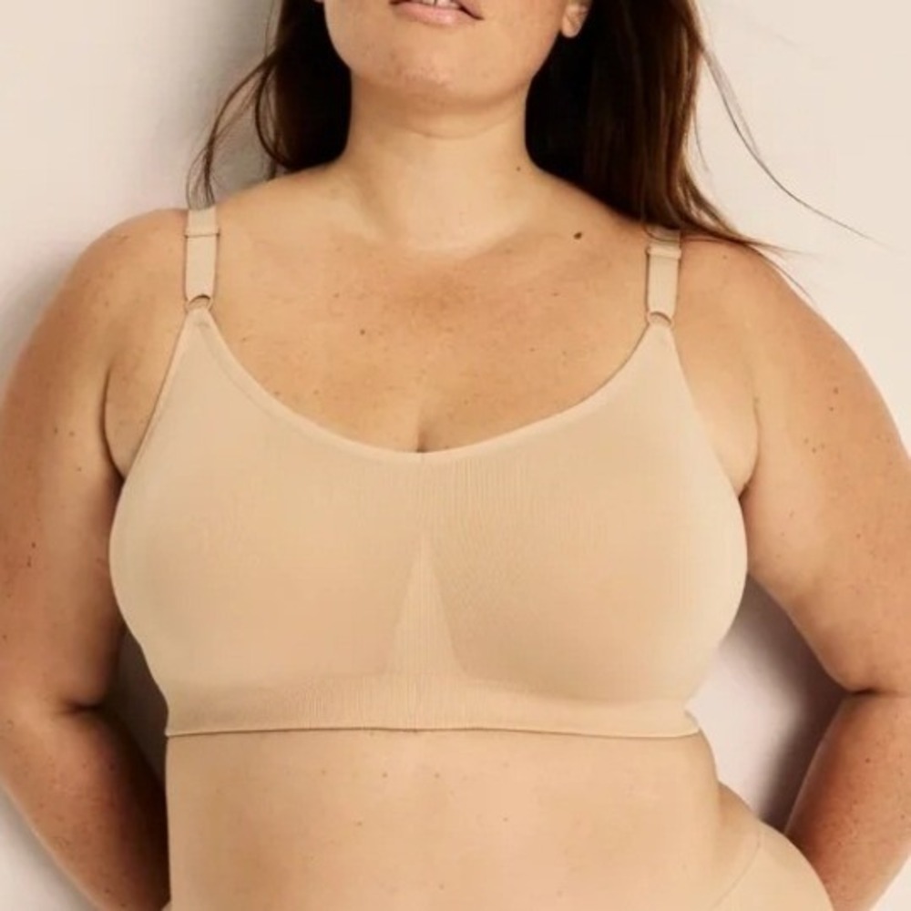 Knix Good To‎ Go Seamless Bra Beige XL Everyday Support 38 A B C